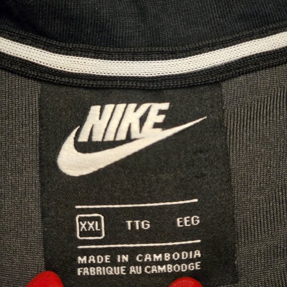 Women's NIKE Black Velour Full Zip Jacket sz XXL - Picture 8 of 8